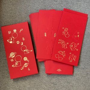 Authentic Hermes Chinese New Year Gift Red Envelope Set - Year of Rat